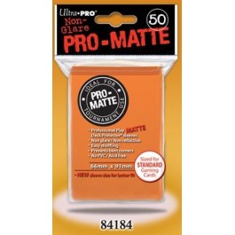 Ultra Pro Sleeves: Standard Pro-Matte - Orange 50CT