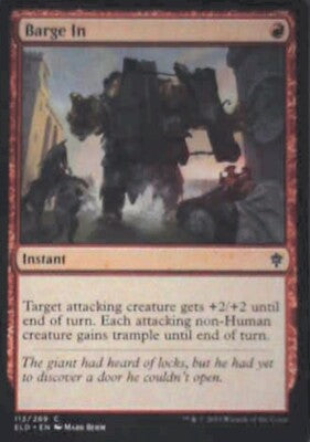 Barge In - Throne of Eldraine: #112, Magic: The Gathering Nm R69