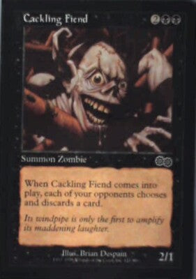 Cackling Fiend - Urza's Saga: #121, Magic: The Gathering Nm R71
