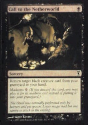 Call to the Netherworld - Time Spiral: #97, Magic: The Gathering Nm R54