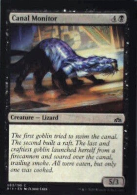 Canal Monitor - Rivals of Ixalan: #63, Magic: The Gathering Nm R71
