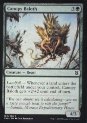 Canopy Baloth - Zendikar Rising: #182, Magic: The Gathering Nm R71