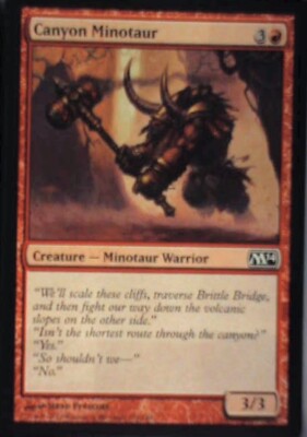 Canyon Minotaur - Magic 2014 (M14): #131, Magic: The Gathering Nm R62