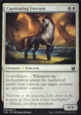 Captivating Unicorn - Theros Beyond Death: #6, Magic: The Gathering Nm R65