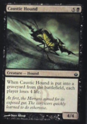 Caustic Hound - Mirrodin Besieged: #40, Magic: The Gathering Nm R71