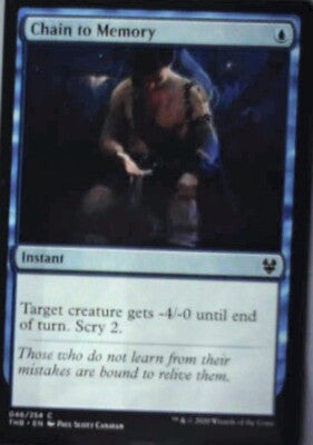 Chain to Memory - Theros Beyond Death: #46, Magic: The Gathering Nm R65