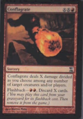Conflagrate - Time Spiral: #151, Magic: The Gathering Nm R55