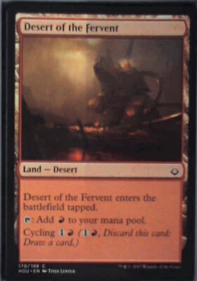 Desert of the Fervent - Hour of Devastation: #170, Magic: The Gathering Nm R58