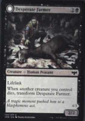 Desperate Farmer - Innistrad: Crimson Vow: #104, Magic: The Gathering Nm R58