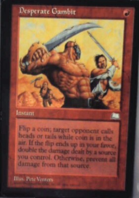 Desperate Gambit - Weatherlight: #96, Magic: The Gathering Lp R45