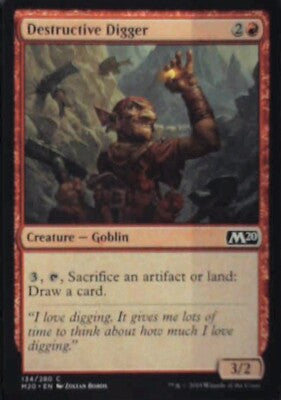 Destructive Digger - Core Set 2020: #134, Magic: The Gathering Nm R58