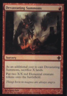 Devastating Summons - Rise of the Eldrazi: #140, Magic: The Gathering Nm R58
