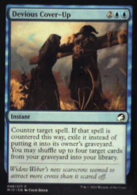 Devious Cover-Up - Innistrad: Midnight Hunt: #48, Magic: The Gathering Nm R58