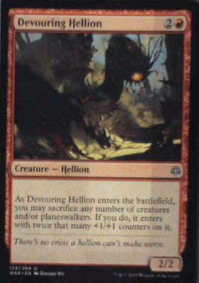 Devouring Hellion - War of the Spark: #124, Magic: The Gathering Nm R58