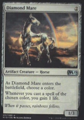 Diamond Mare - Core Set 2019: #231, Magic: The Gathering Nm R80