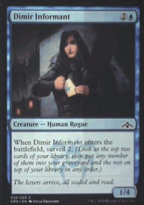 Dimir Informant - Guilds of Ravnica: #36, Magic: The Gathering Nm R58