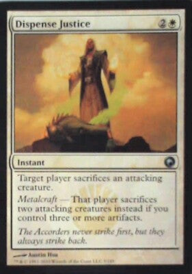 Dispense Justice - Scars of Mirrodin: #5, Magic: The Gathering Nm R57