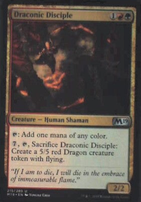 Draconic Disciple - Core Set 2019: #215, Magic: The Gathering Nm R80