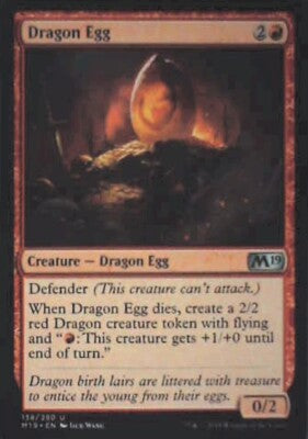 Dragon Egg - Core Set 2019: #138, Magic: The Gathering Nm R80