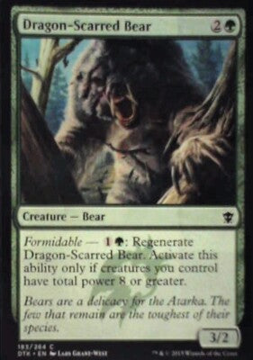 Dragon-Scarred Bear - Dragons of Tarkir: #183, Magic: The Gathering Nm R62