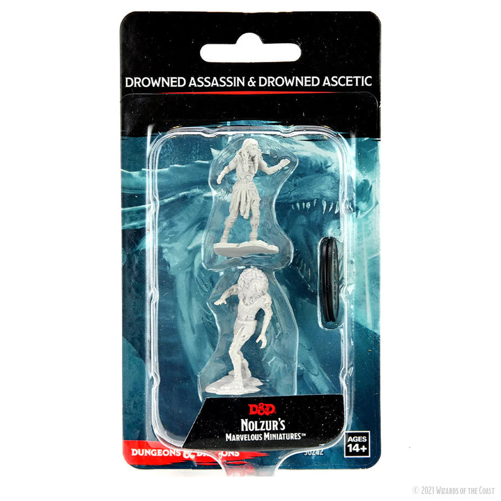 D&D Nolzur's Marvelous Miniatures: Drowned Assassin & Drowned Asetic