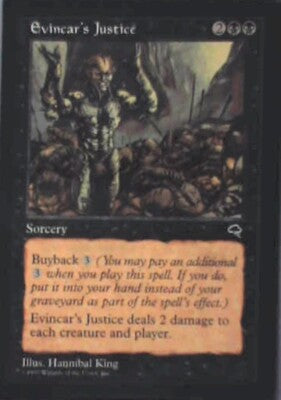 Evincar's Justice - Tempest: #134, Magic: The Gathering Nm R55