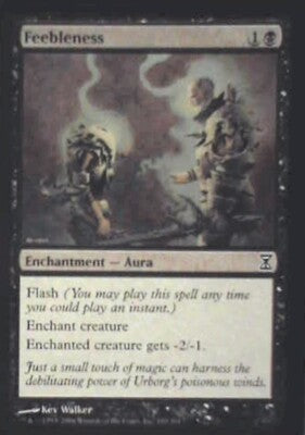 Feebleness - Time Spiral: #110, Magic: The Gathering Nm R55