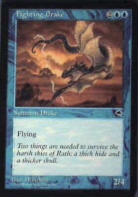 Fighting Drake - Tempest: #63, Magic: The Gathering Nm R55