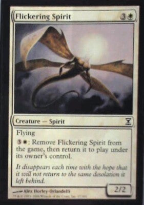 Flickering Spirit - Time Spiral: #17, Magic: The Gathering Nm R55
