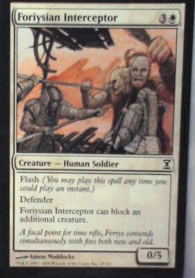 Foriysian Interceptor - Time Spiral: #18, Magic: The Gathering Nm R55