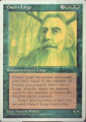 Gaea's Liege - Fourth Edition: #247, Magic: The Gathering Lp R45