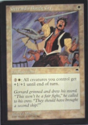 Gerrard's Battle Cry - Tempest: #21, Magic: The Gathering Nm R55