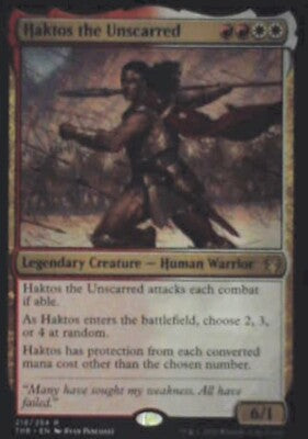 Haktos the Unscarred - Theros Beyond Death: #218, Magic: The Gathering Nm R65