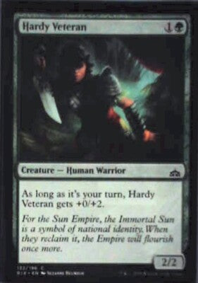 Hardy Veteran - Rivals of Ixalan: #132, Magic: The Gathering Nm R65