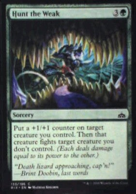 Hunt the Weak - Rivals of Ixalan: #133, Magic: The Gathering Nm R65