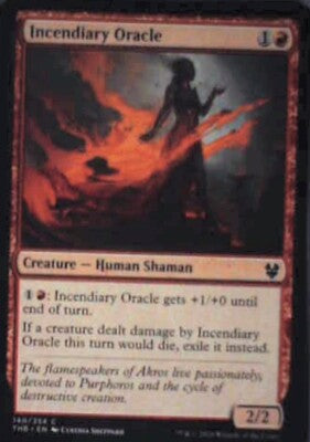 Incendiary Oracle - Theros Beyond Death: #140, Magic: The Gathering Nm R65