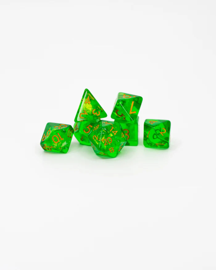 Gelatinous Cube | 7 Piece Acrylic Dice Set
