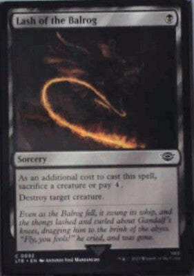 Lash of the Balrog: #92, Magic: The Gathering Nm R73