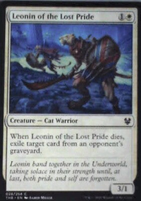 Leonin of the Lost Pride - Theros Beyond Death: #28, Magic: The Gathering Nm R65