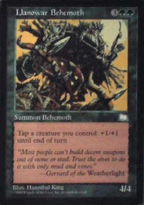 Llanowar Behemoth - Weatherlight: #132, Magic: The Gathering Lp R45