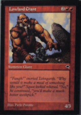 Lowland Giant - Tempest: #187, Magic: The Gathering Nm R55