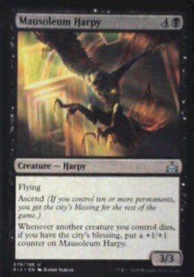 Mausoleum Harpy - Rivals of Ixalan: #78, Magic: The Gathering Nm R65