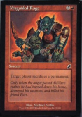 Misguided Rage - Scourge: #99, Magic: The Gathering Nm R76