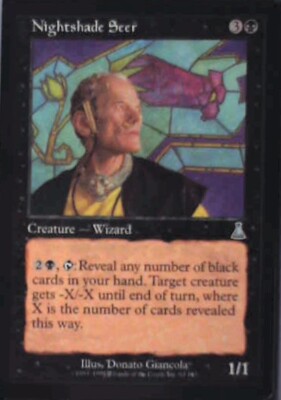 Nightshade Seer - Urza's Destiny: #63, Magic: The Gathering Lp R45