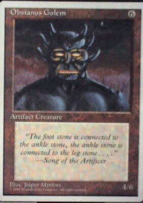 Obsianus Golem - Fourth Edition: #339, Magic: The Gathering Lp R45