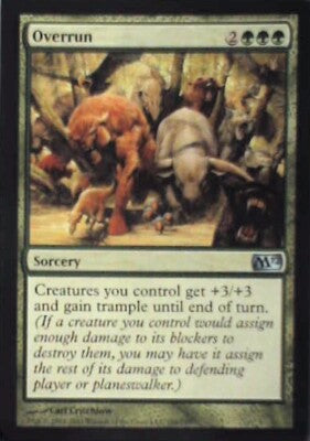 Overrun - Magic 2010 (M10): #198, Magic: The Gathering Nm R74