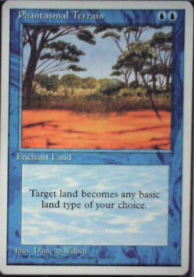 Phantasmal Terrain - Fourth Edition: #89, Magic: The Gathering Lp R45