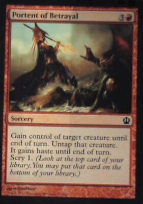 Portent of Betrayal - Theros: #133, Magic: The Gathering Nm R74