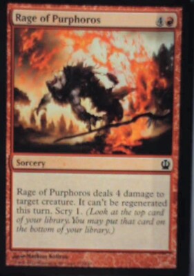 Rage of Purphoros - Theros: #137, Magic: The Gathering Nm R74