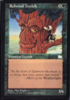 Redwood Treefolk - Weatherlight: #138, Magic: The Gathering Lp R45